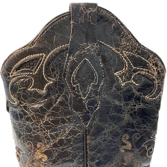 CORRAL Embroidered Goat Leather Lizard Inlay Western Boots - Picture 8 of 15